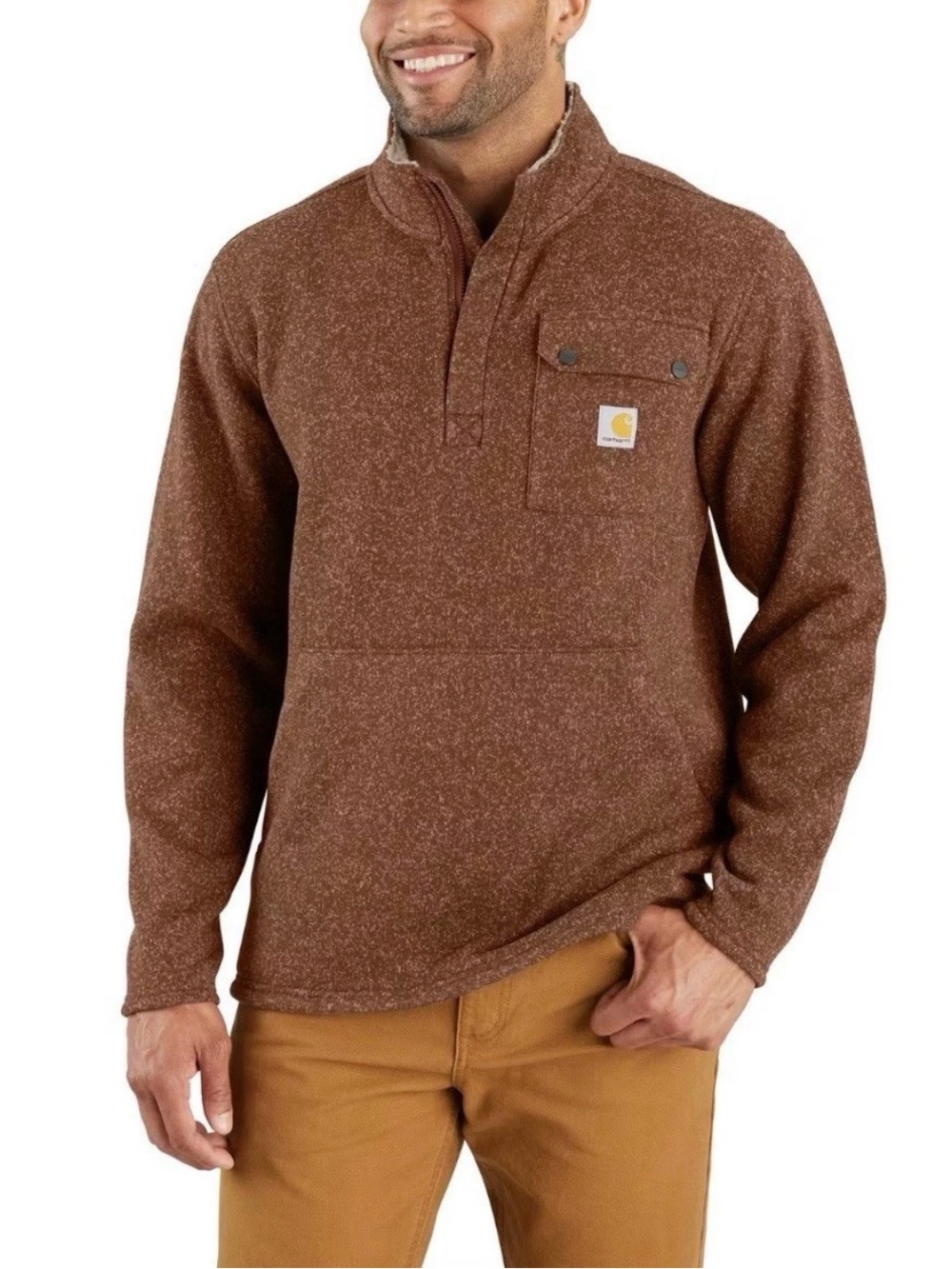 Carhartt Relaxed Fit Midweight Quarter Zip Pocket Sweater Fleece